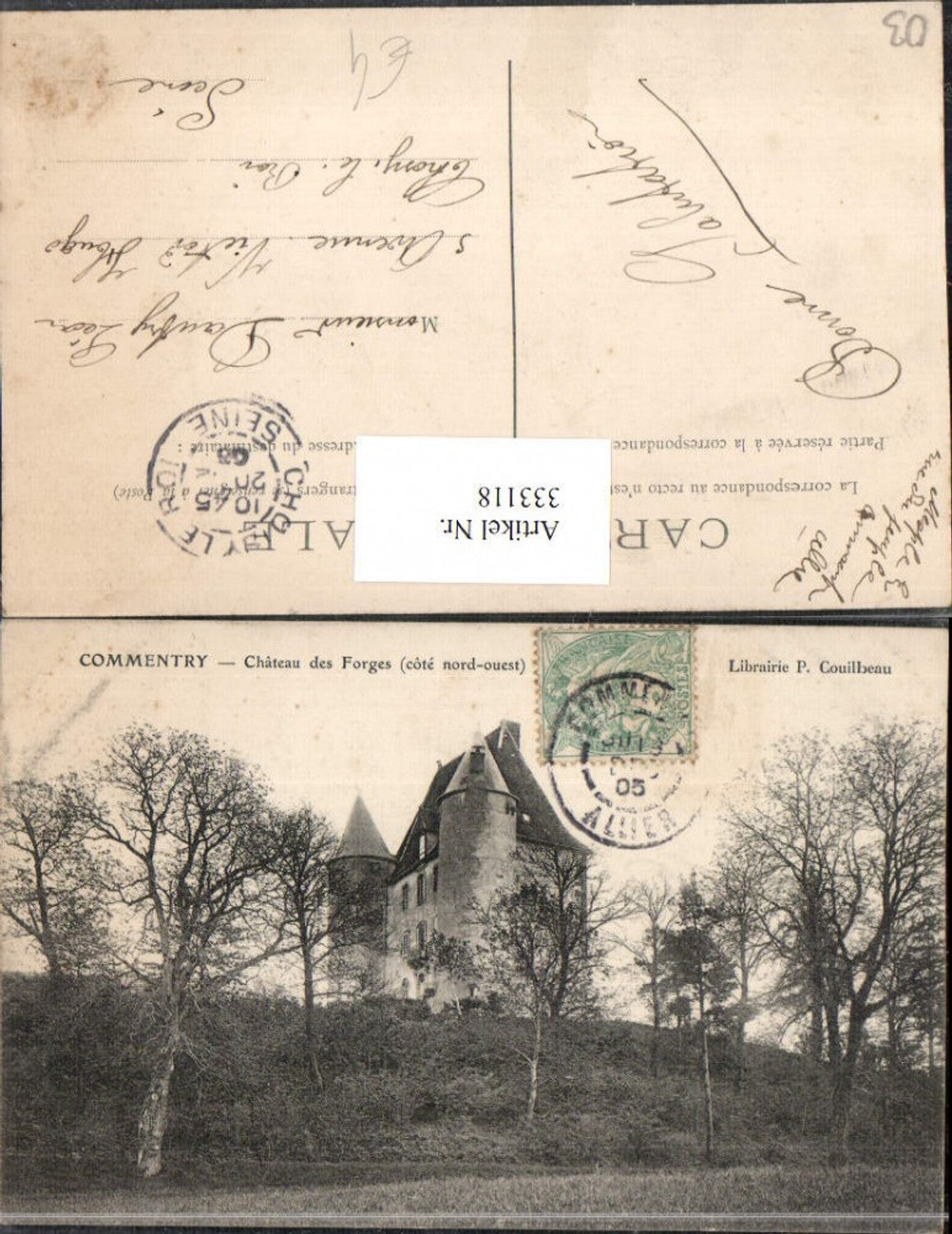 333118,Auvergne Allier Commentry Chateau des Forges Schloss