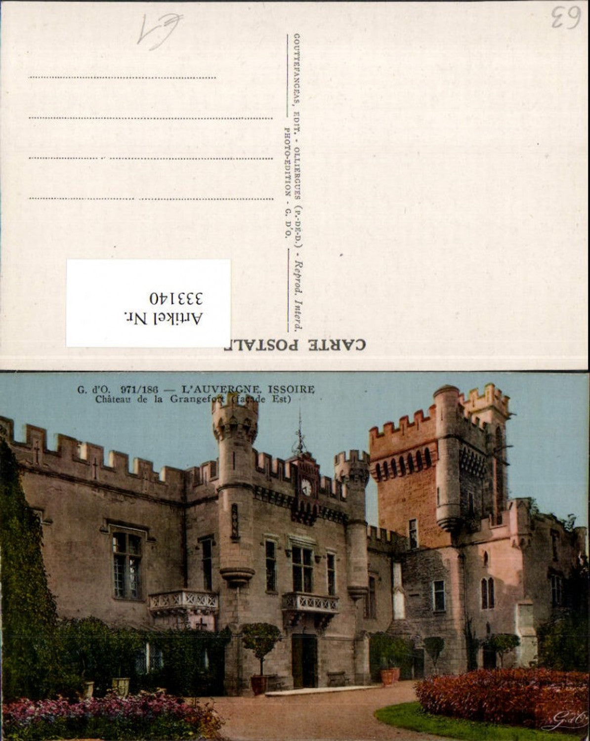 333140,Auvergne Puy-de-Dome Issoire Chateau de la Grangefort Schloss