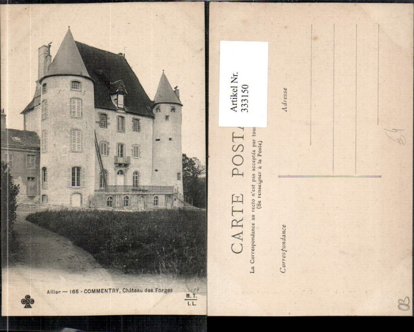 333150,Auvergne Allier Commentry Chateau des Forges Schloss