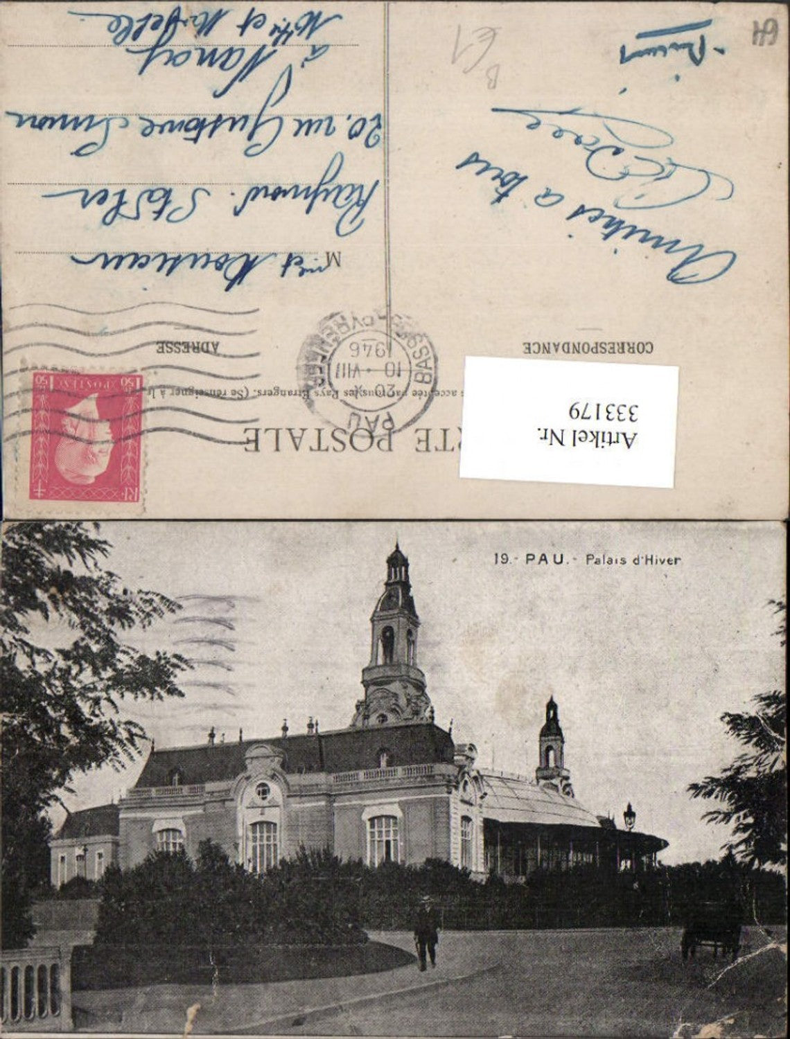 333179,Aquitanien Pyrenees-Atlantiques Pau Palais d'Hiver