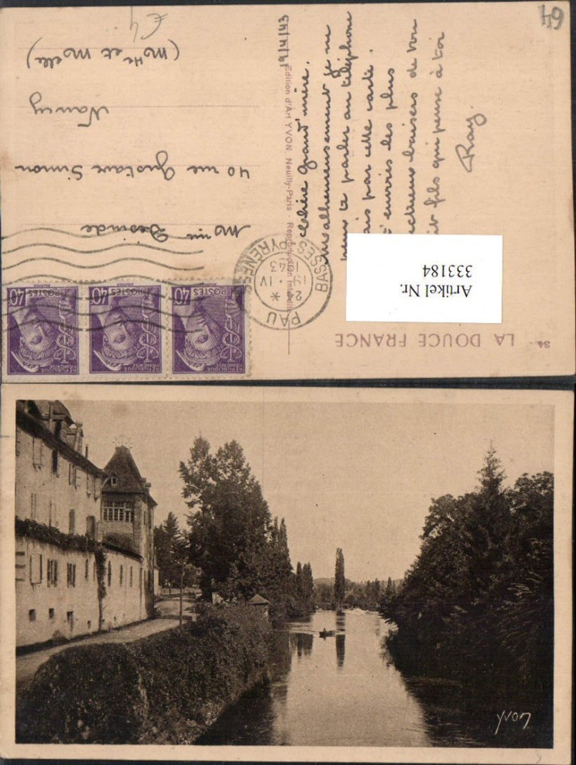 333184,Aquitanien Pyrenees-Atlantiques Betharram Le Monastere Fluss