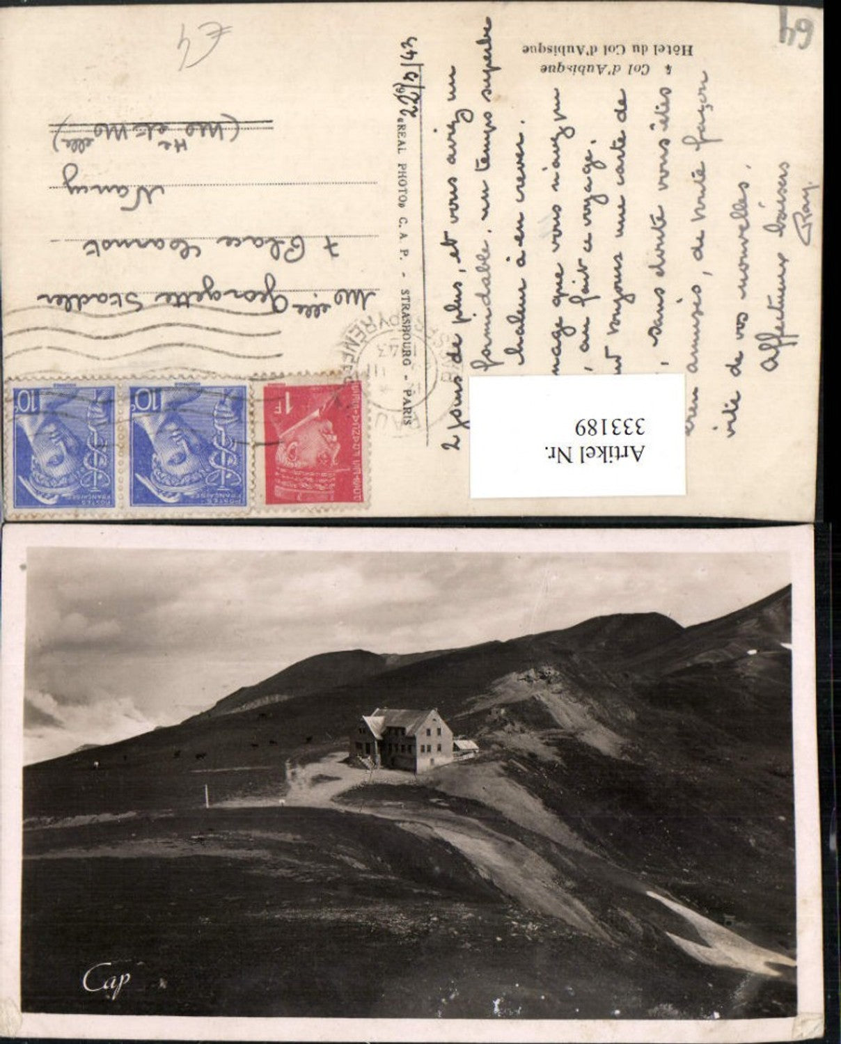 333189,Aquitanien Pyrenees-Atlantiques Col d'Aubisque Hotel Bergkulisse