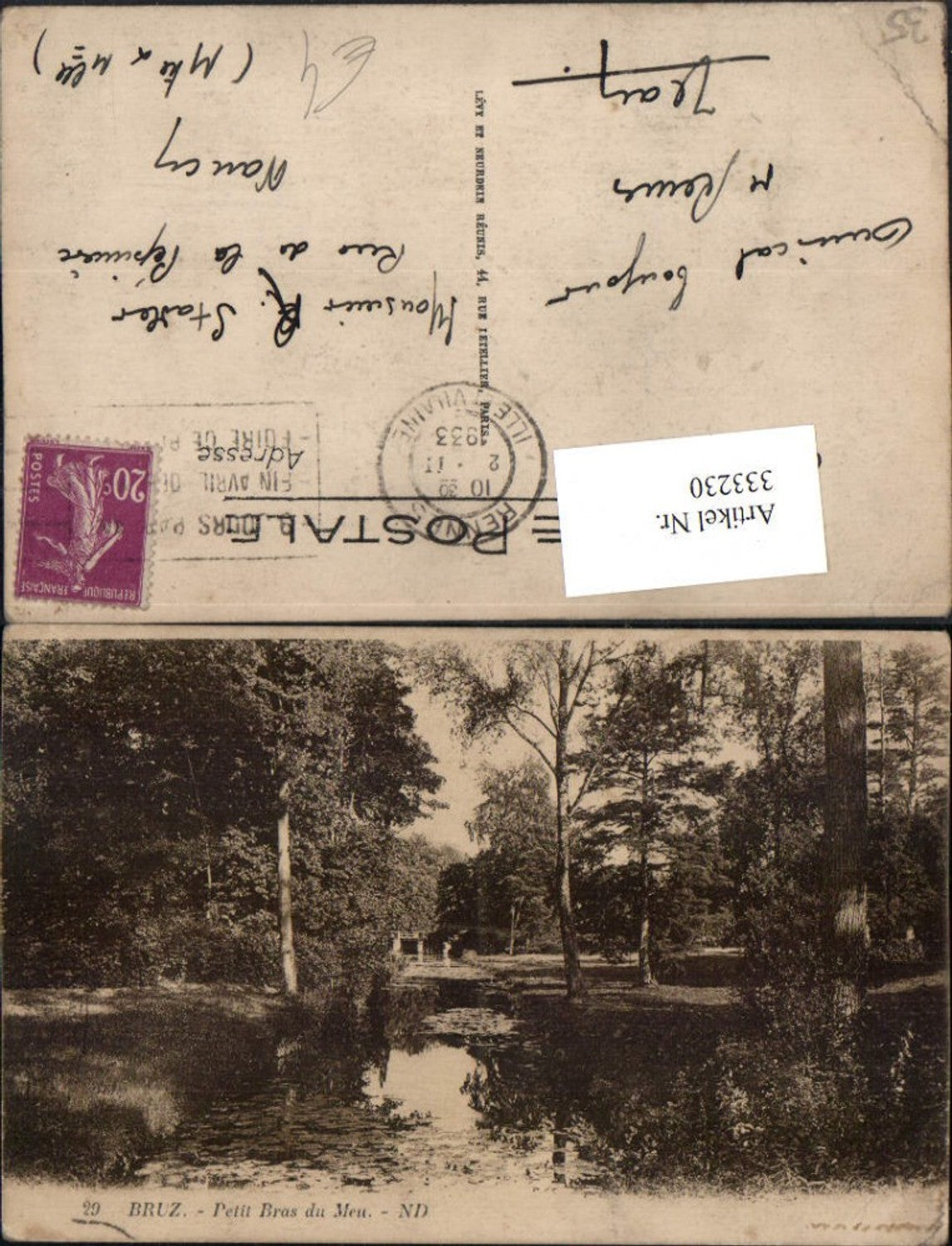 333230,Bretagne Ille-et-Vilaine Bruz Petit Bras du Meu Fluss Partie
