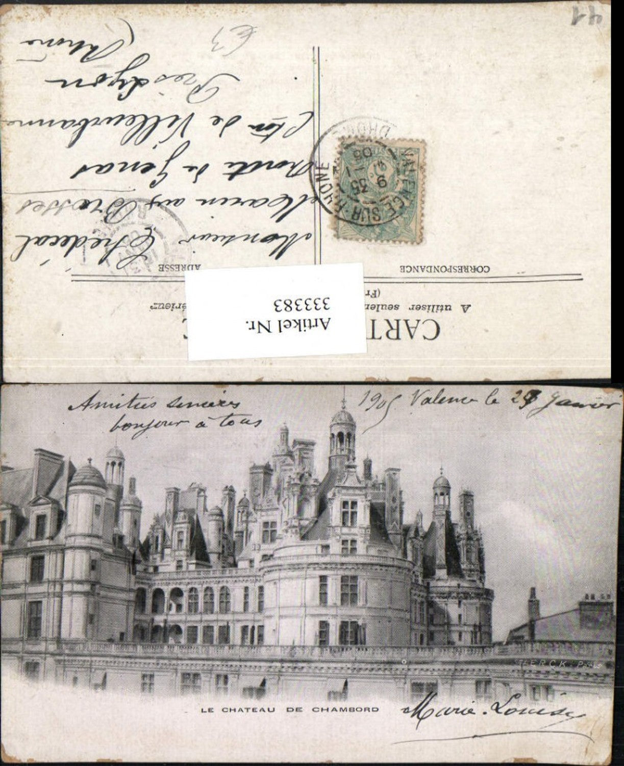 333383,Centre Loire-et-Cher Le Chateau de Chambord Schloss