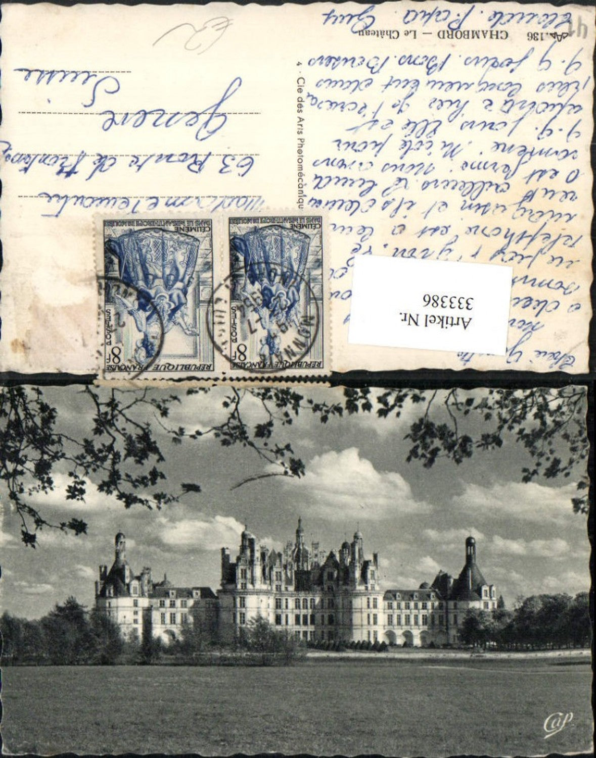 333386,Centre Loire-et-Cher Chambord Le Chateau Schloss