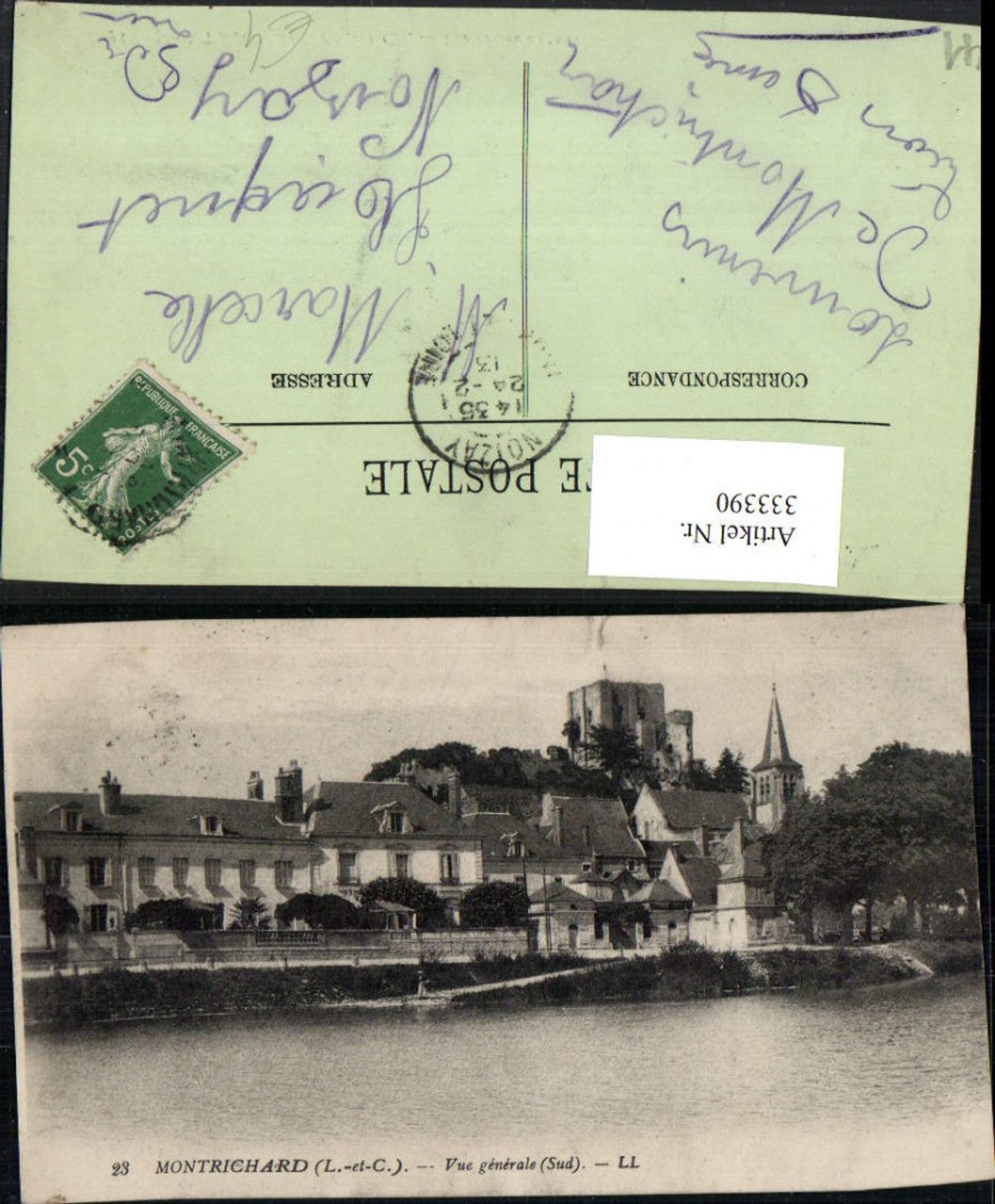 333390,Centre Loire-et-Cher Montrichard Vue generale Teilansicht