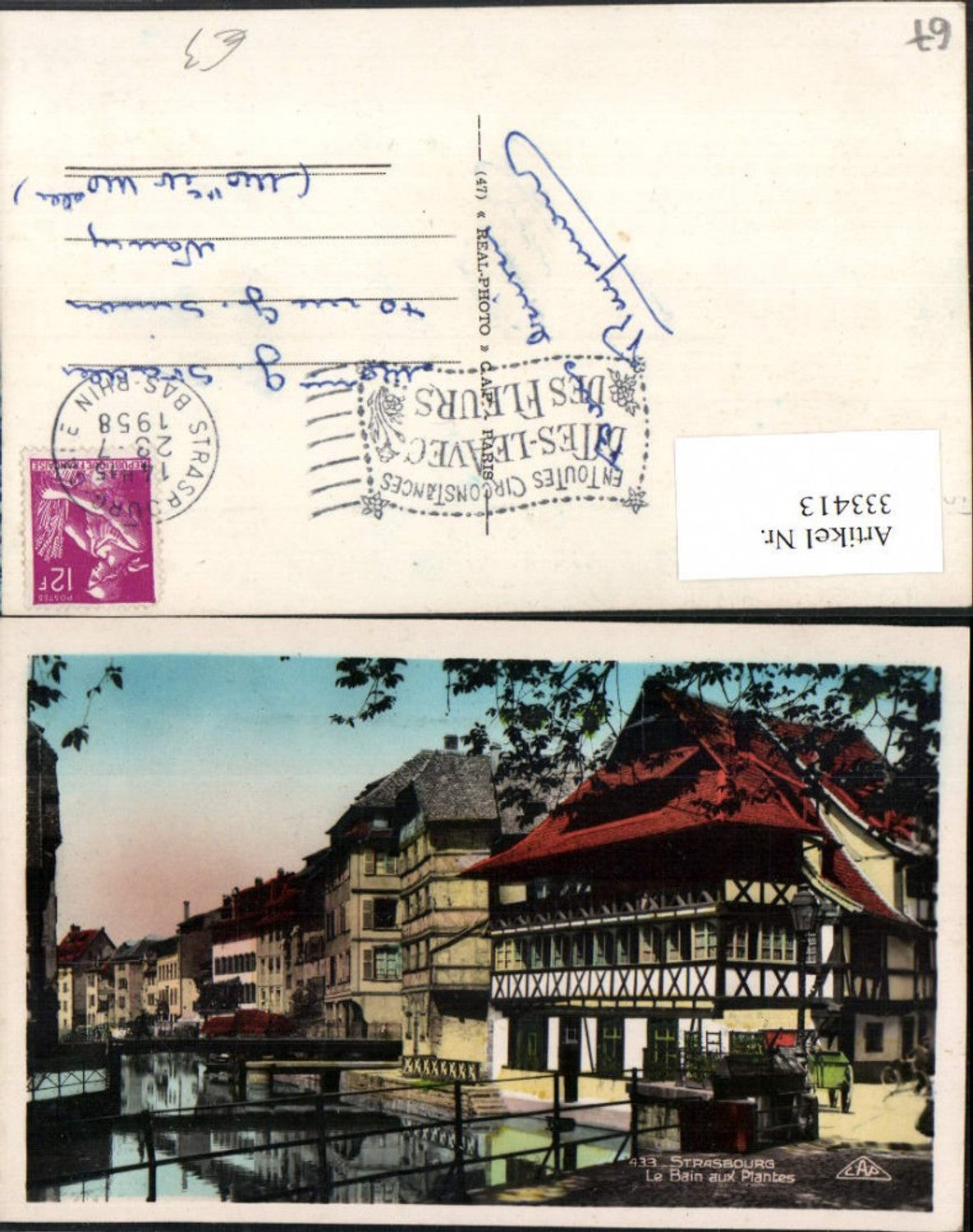 333413,Elsass Bas-Rhin Strasbourg Straßburg Le Bain aux Plantes Brücke