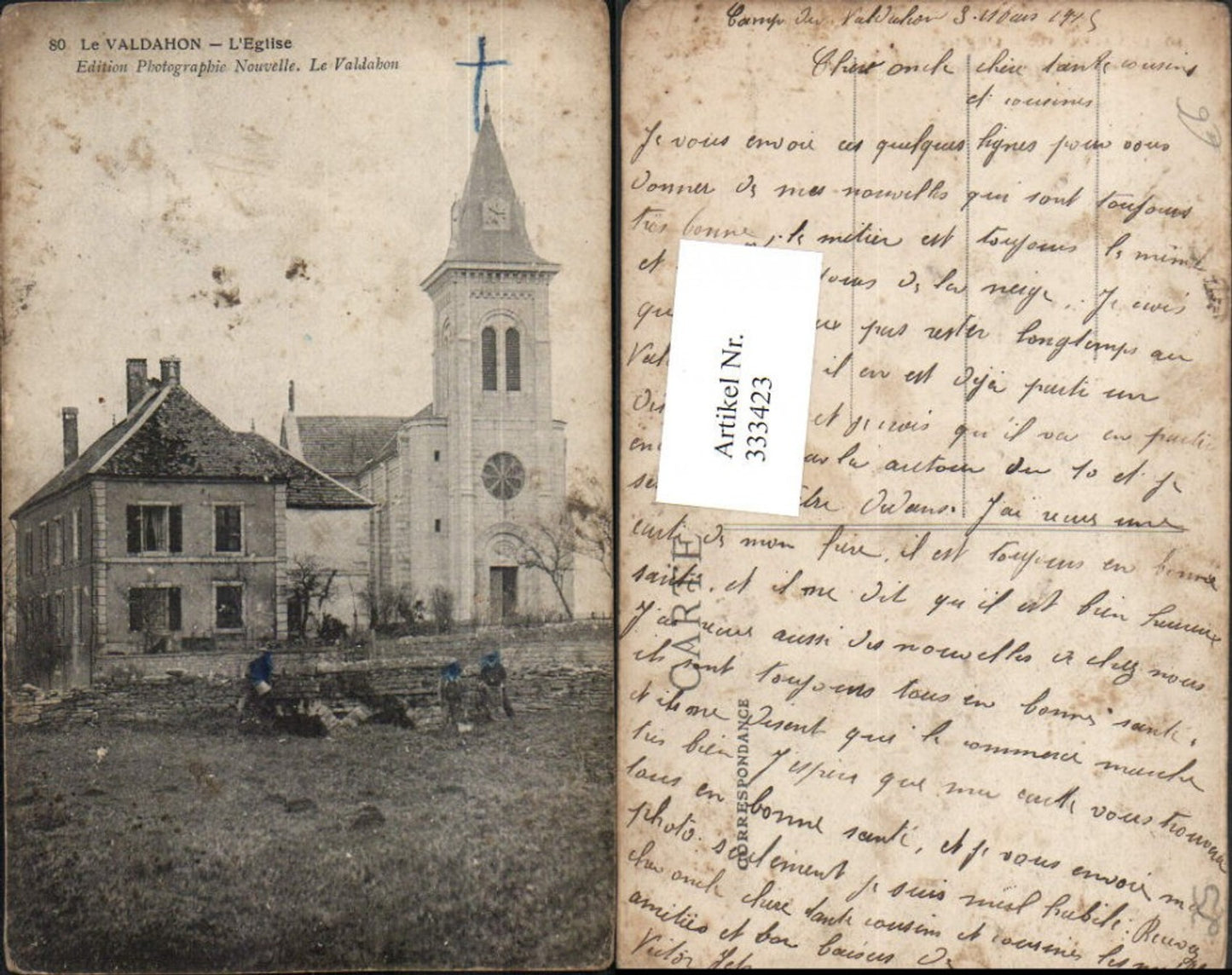 333423,Franche-Comte Doubs Le Valdahon L'Eglise Church