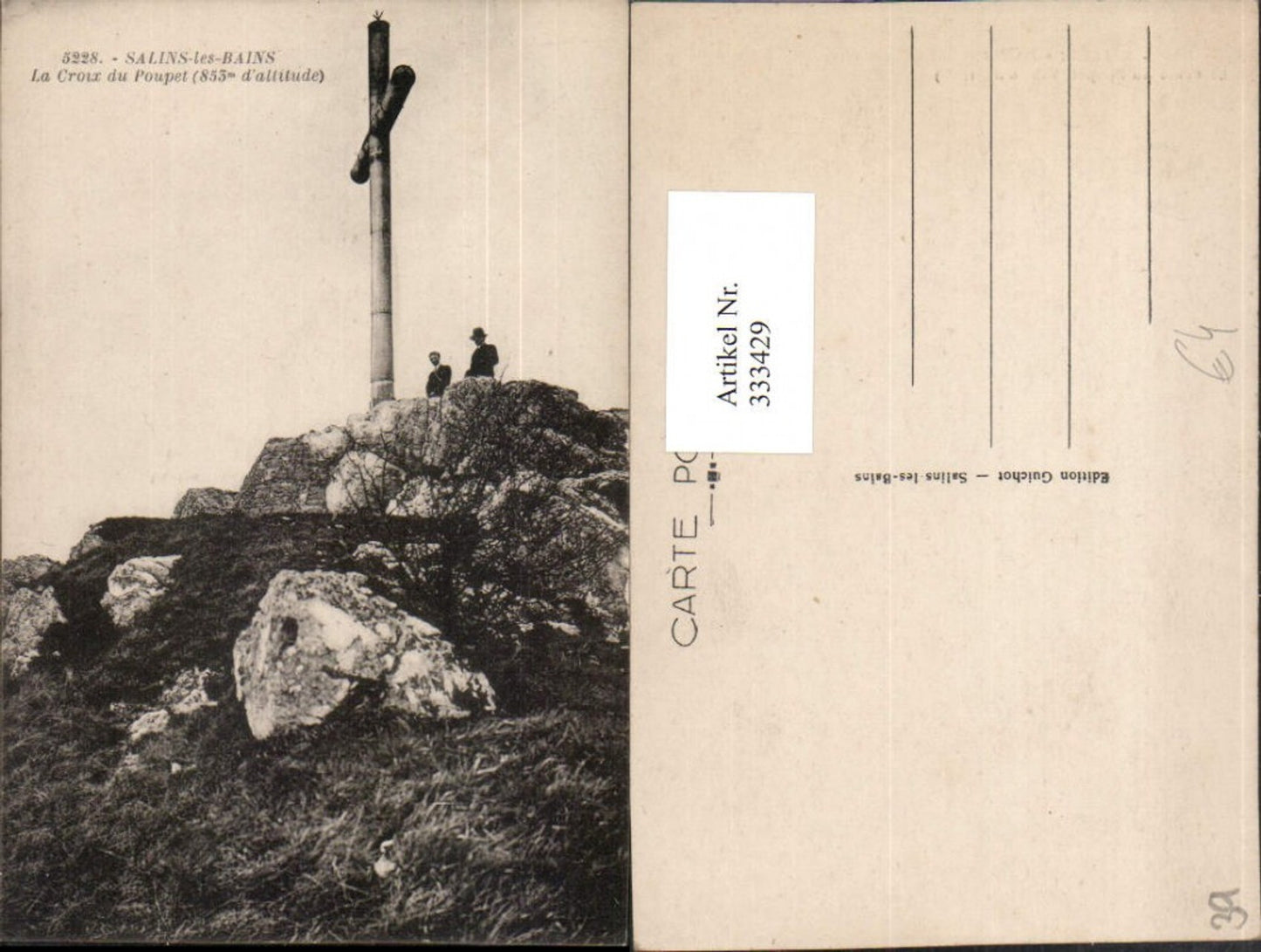 333429,Franche-Comte Jura Salins-les-Bains La Croux du Poupet Kreuz