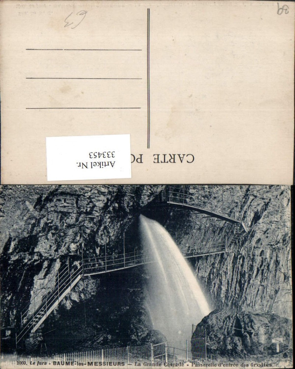 333453,Franche-Comte Jura Baume-les-Messieurs Grottes La Grande Cascade Wasserfall