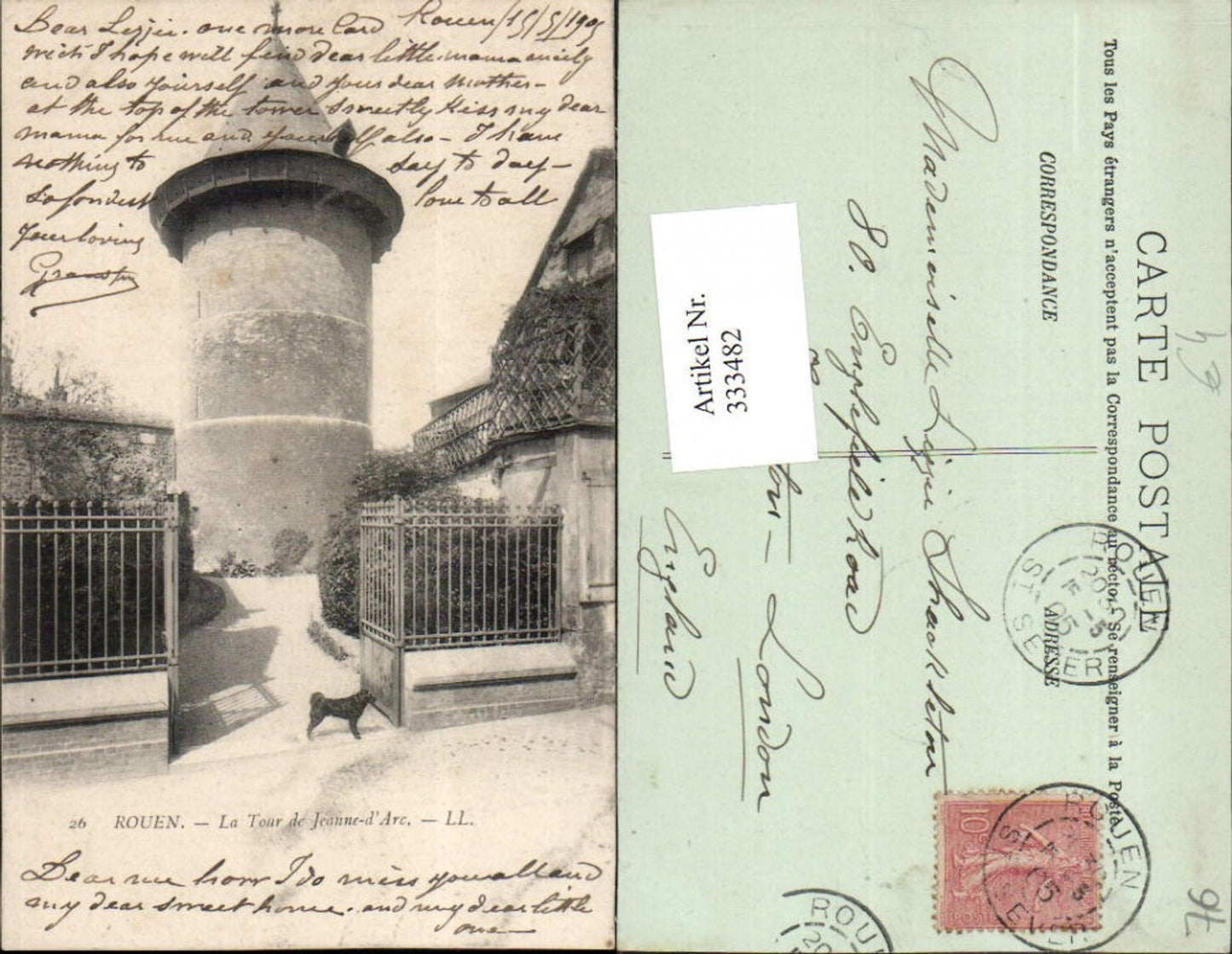 333482,Haute-Normandie Seine-Maritime Rouen La Tour de Jeanne-d'Arc Turm