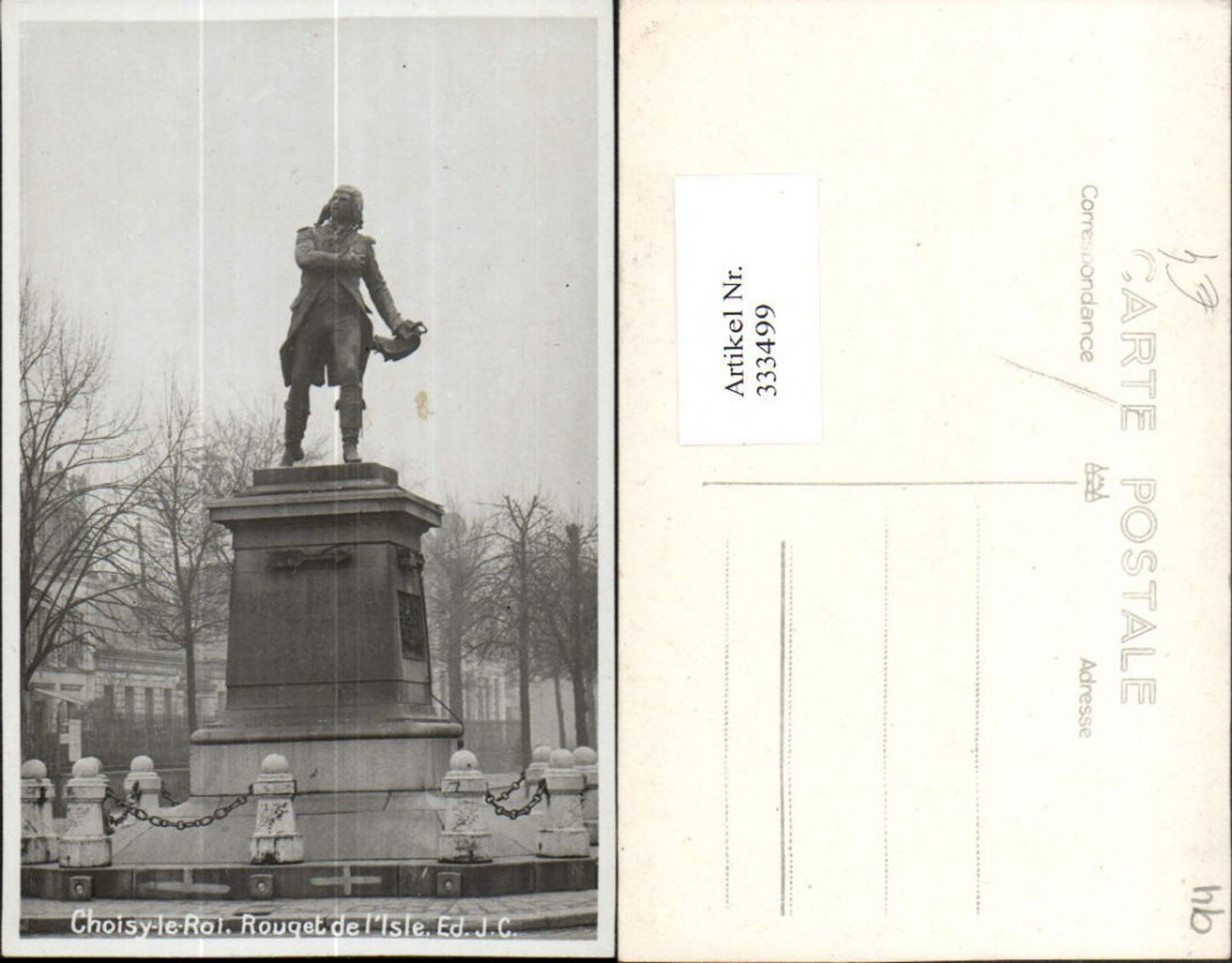 333499,Ile-de-France Val-de-Marne Choisy-le-Roi Rouget de l'Isle Denkmal