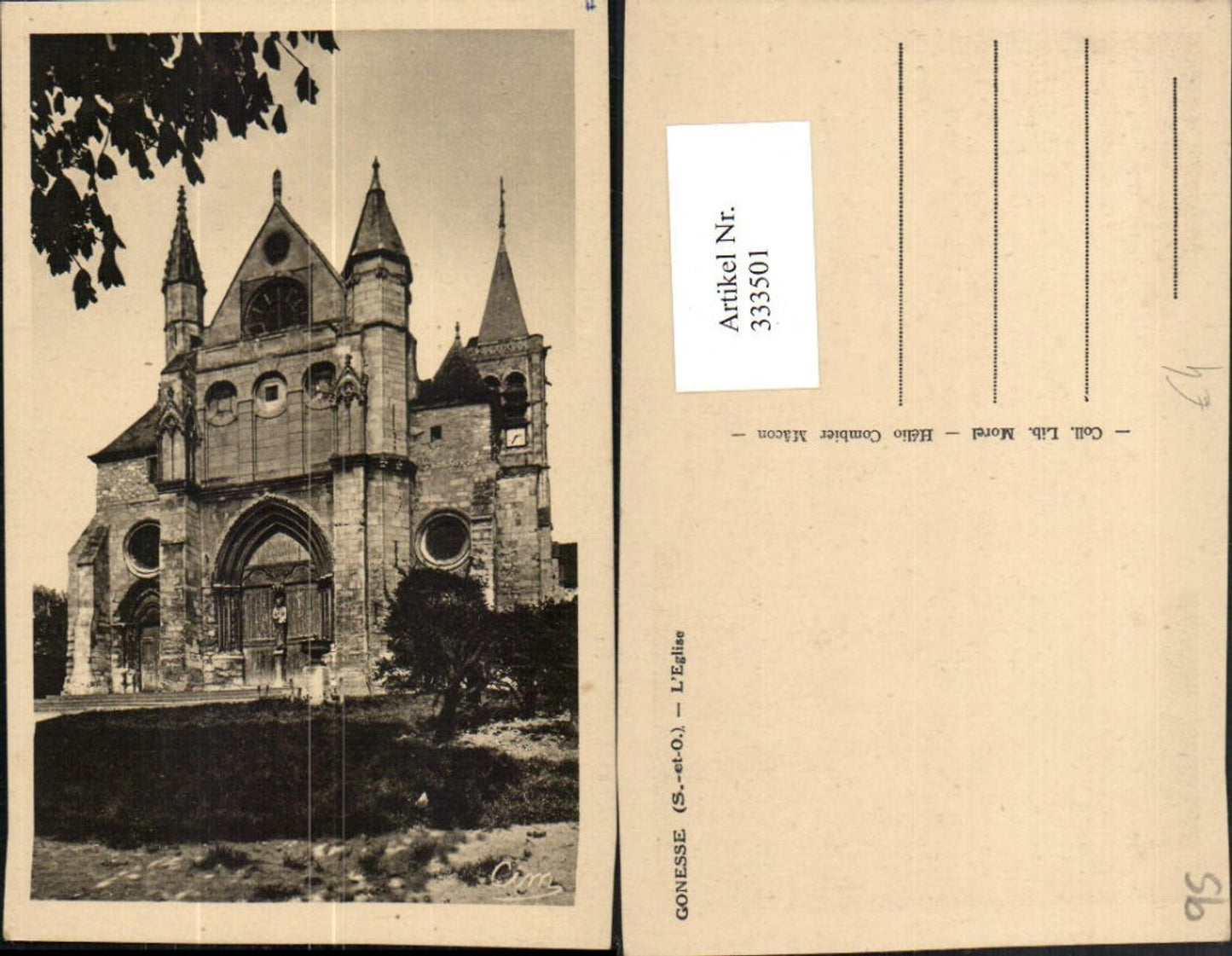 333501,Ile-de-France Val-Oise Gonesse L'Eglise Kirche
