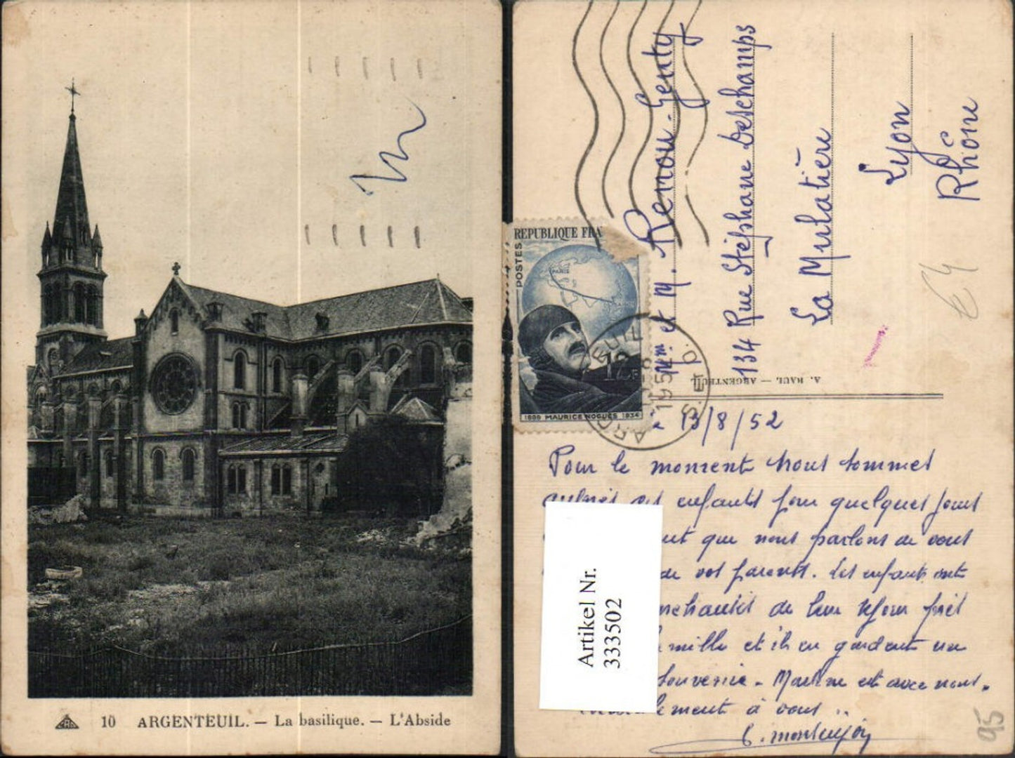 333502,Ile-de-France Val-Oise Argenteuil La basilique Kirche