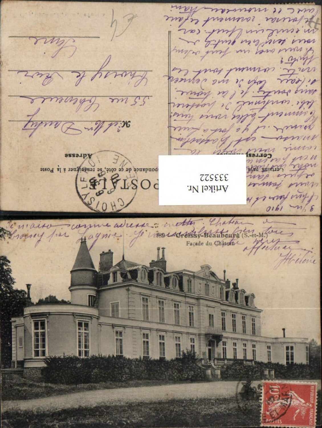 333522,Ile-de-France Seine-et-Marne Crorssy-Beaubourg Chateau Schloss