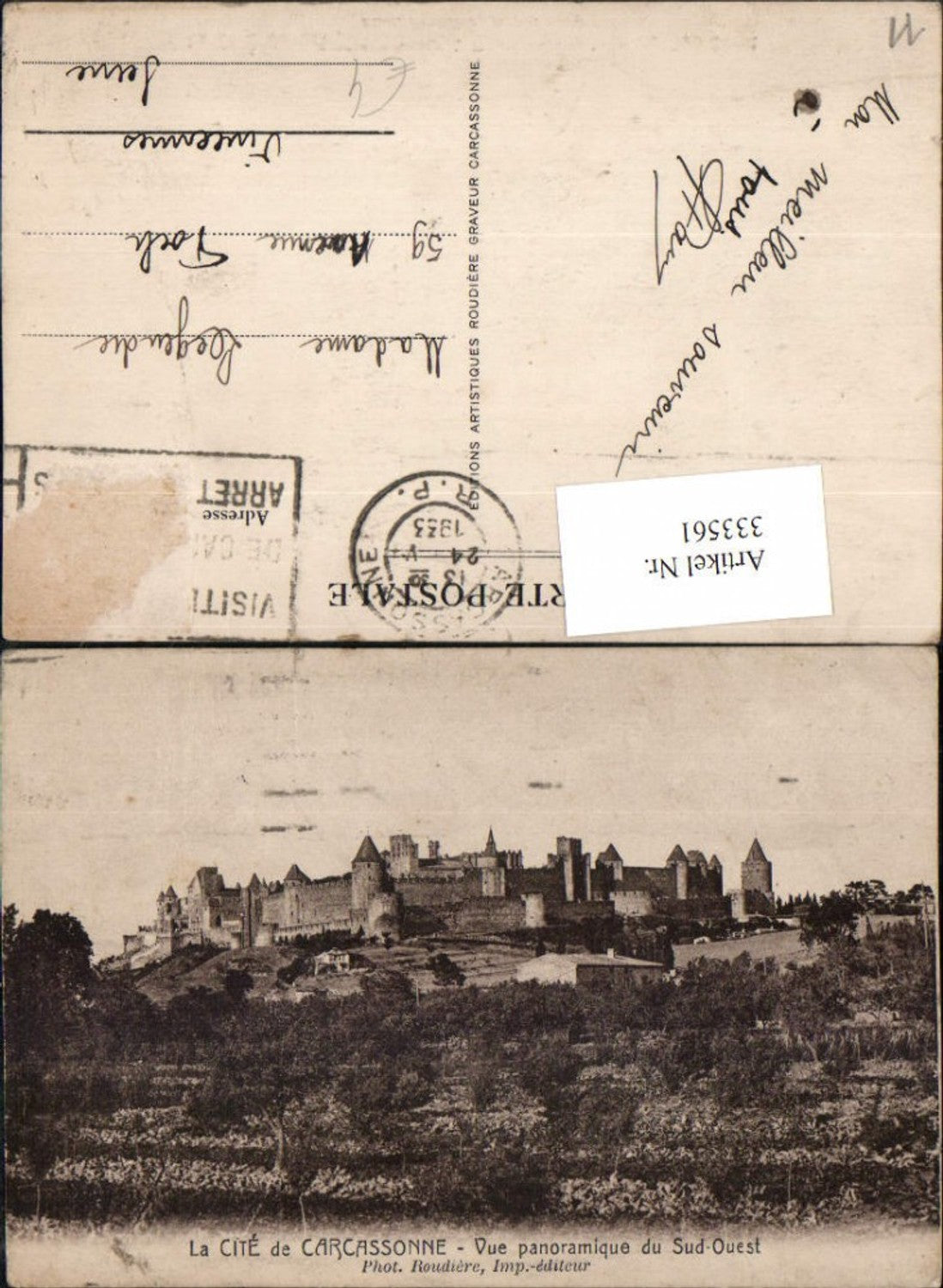 333561,Languedoc-Roussillon Aude Cite de Carcassonne Festung