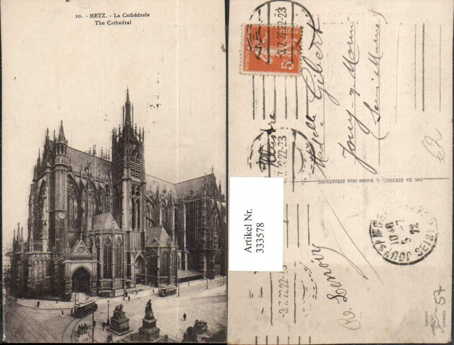 333578,Lothringen Moselle Metz La Cathedrale Kirche