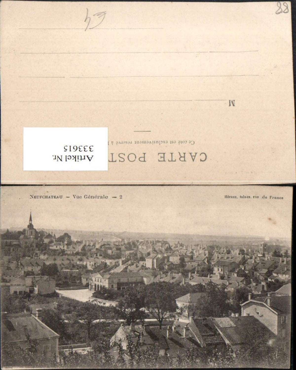 333615,Lothringen Vosges Neufchateau Vue Generale Totale