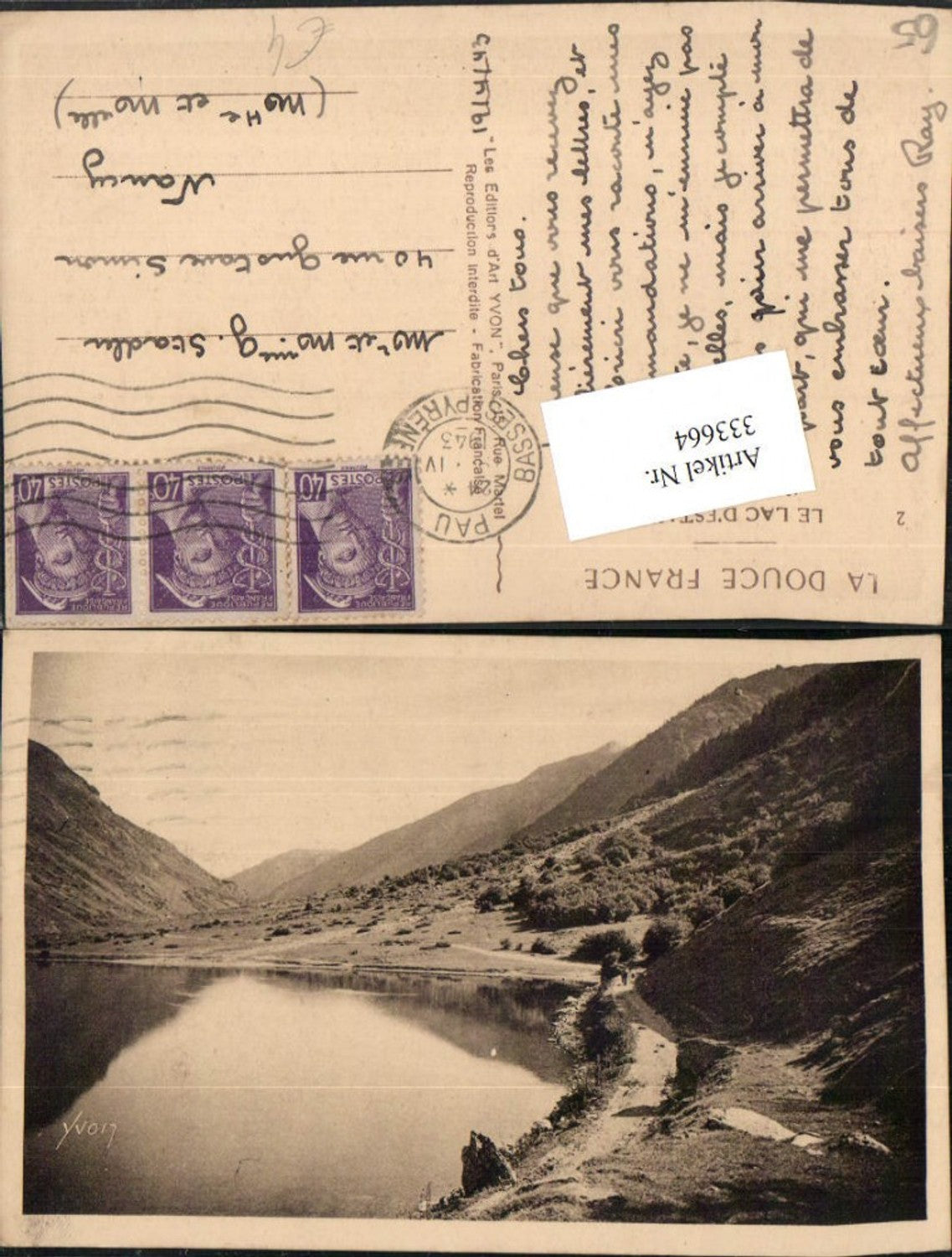 333664,Midi-Pyrenees Hautes-Pyrenees Le Lac d'Estaing See