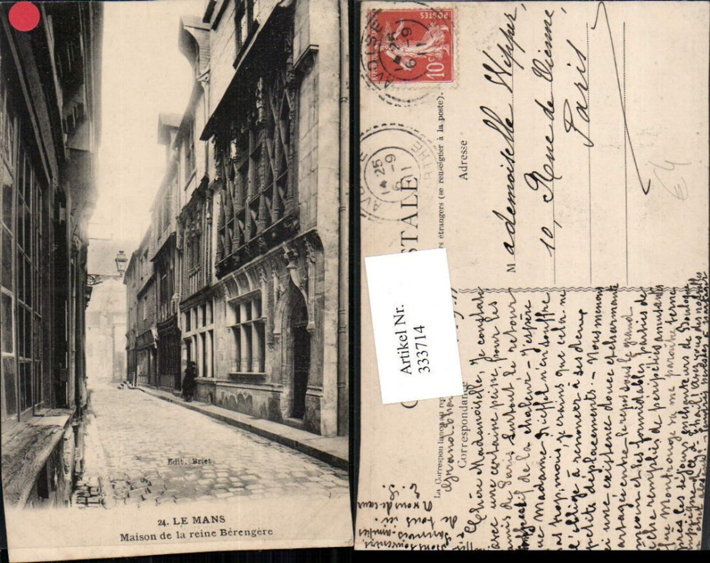 333714,Pays de la Loire Sarthe Le Mans Maison de la reine Berengere Gasse