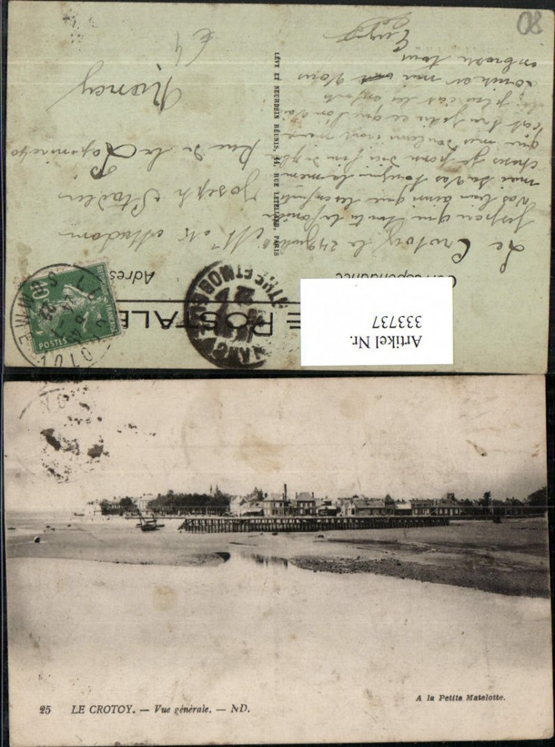 333737,Picardie Somme Le Crotoy Vue generale Teilansicht Ufer