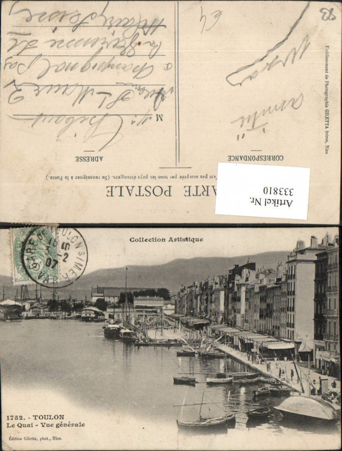 333810,Provence-Alpes-Cote-Azur Var Toulon Le Quai Vue generale Anlegestelle Boote