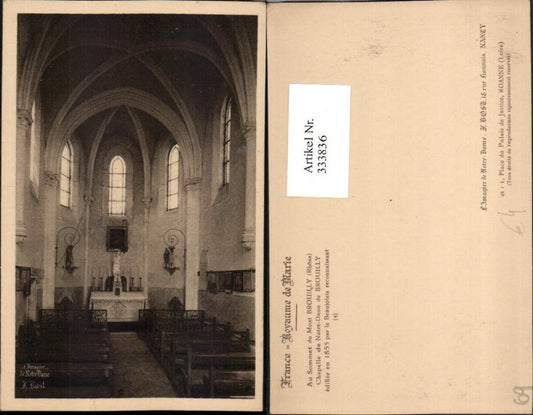 333836,Rhone-Alpes Rhone Brouilly Chapelle de Notre-Dame Kapelle Innenansicht