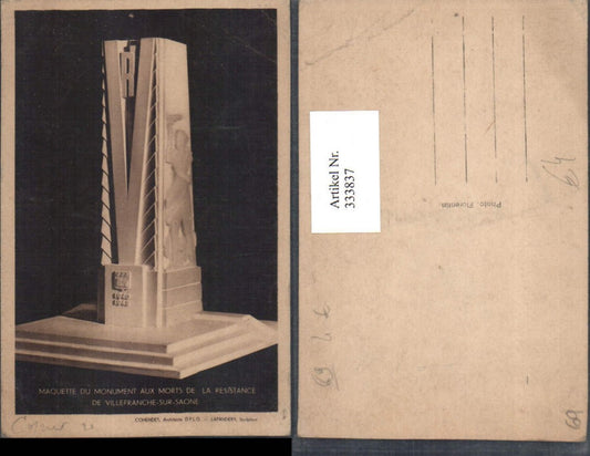 333837,Rhone-Alpes Rhone Villefranche-sur-Saone Monument aux Morts Kriegerdenkmal