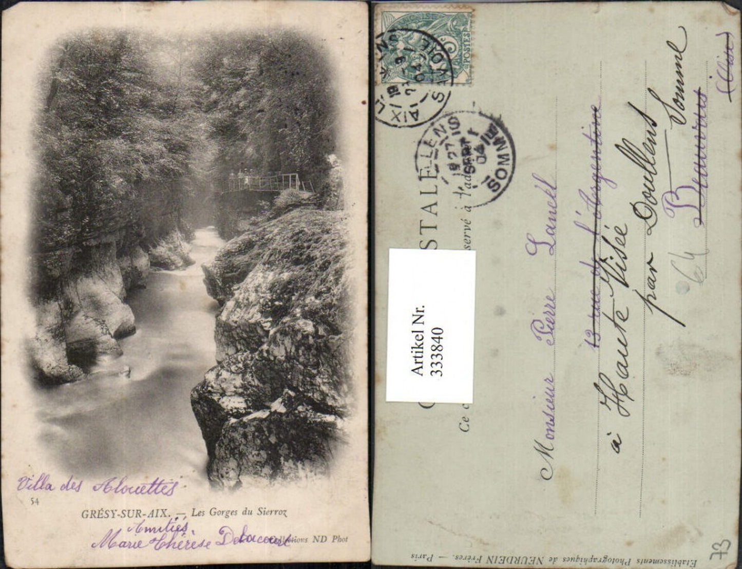 333840,Rhone-Alpes Savoie Gresy-sur-Aix Les Gorges du Sierroz Klamm