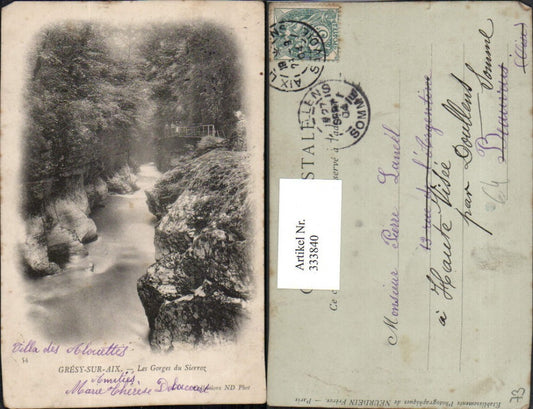 333840,Rhone-Alpes Savoie Gresy-sur-Aix Les Gorges du Sierroz Klamm