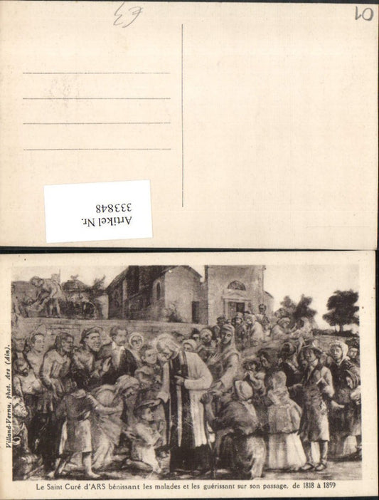 333848,Rhone-Alpes Ain Ars Saint Cure benissant les malades et les guerissant sur son passage