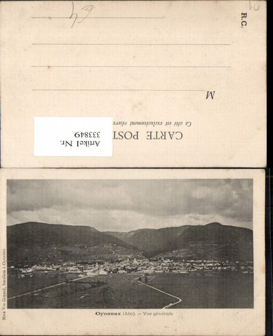 333849,Rhone-Alpes Ain Oyonnax Vue generale Totale