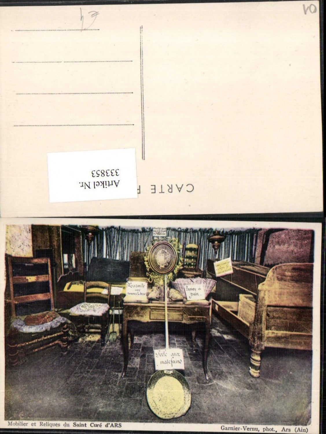 333853,Rhone-Alpes Ain Ars Mobilier et Reliques du Saint Cure Möbel