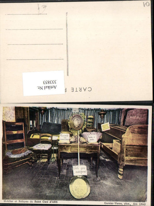 333853,Rhone-Alpes Ain Ars Mobilier et Reliques du Saint Cure Möbel