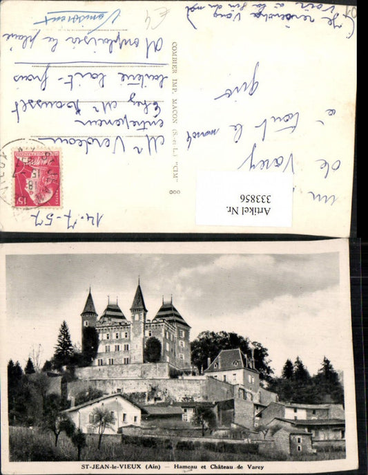 333856,Rhone-Alpes Ain St-Jean-le-Vieux Hameau et Chateau de Varey Schloss
