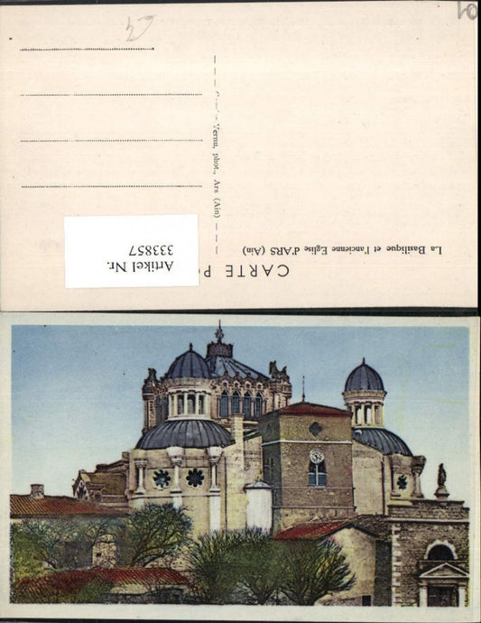 333857,Rhone-Alpes Ain Ars La Basilique et l'ancienne Eglise Kirche