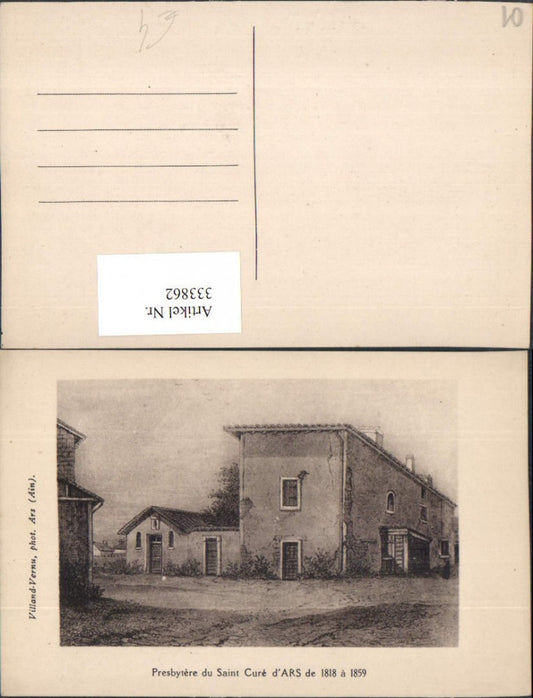 333862,Rhone-Alpes Ain Ars Presbytere du Saint Cure Gebäude