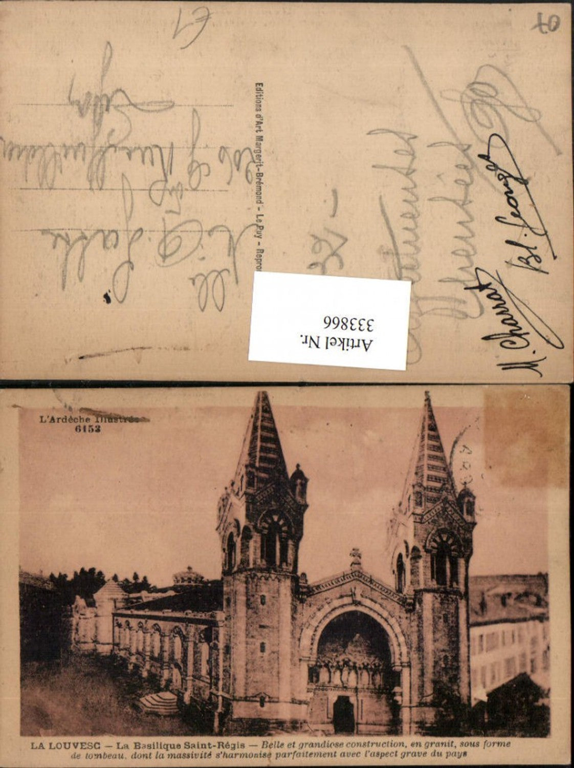 333866,Rhone-Alpes Ardeche La Louvesc La Basilique Saint-Regis Kirche