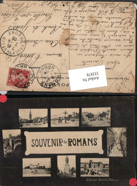 333878,Rhone-Alpes Drome Romans Brücke Denkmal Straßenansichten Mehrbildkarte