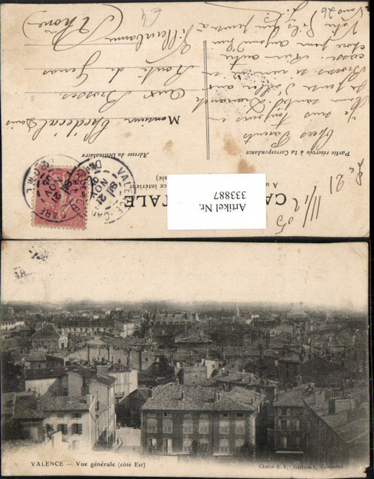 333887,Rhone-Alpes Drome Valence Vue generale Totale