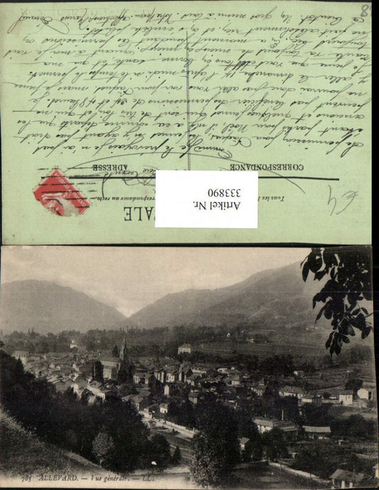333890,Rhone-Alpes Isere Allevard Vue generale Totale