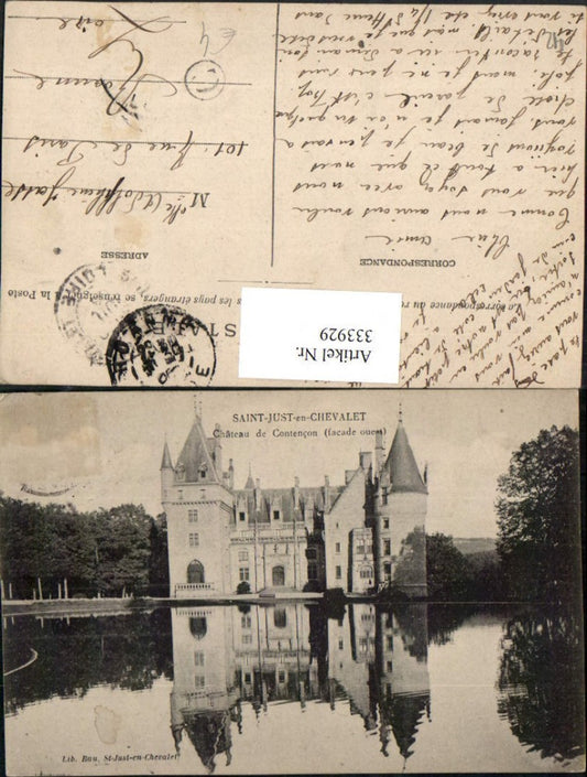 333929,Rhone-Alpes Loire Saint-Just-en-Chevalet Chateau de Contencon Schloss