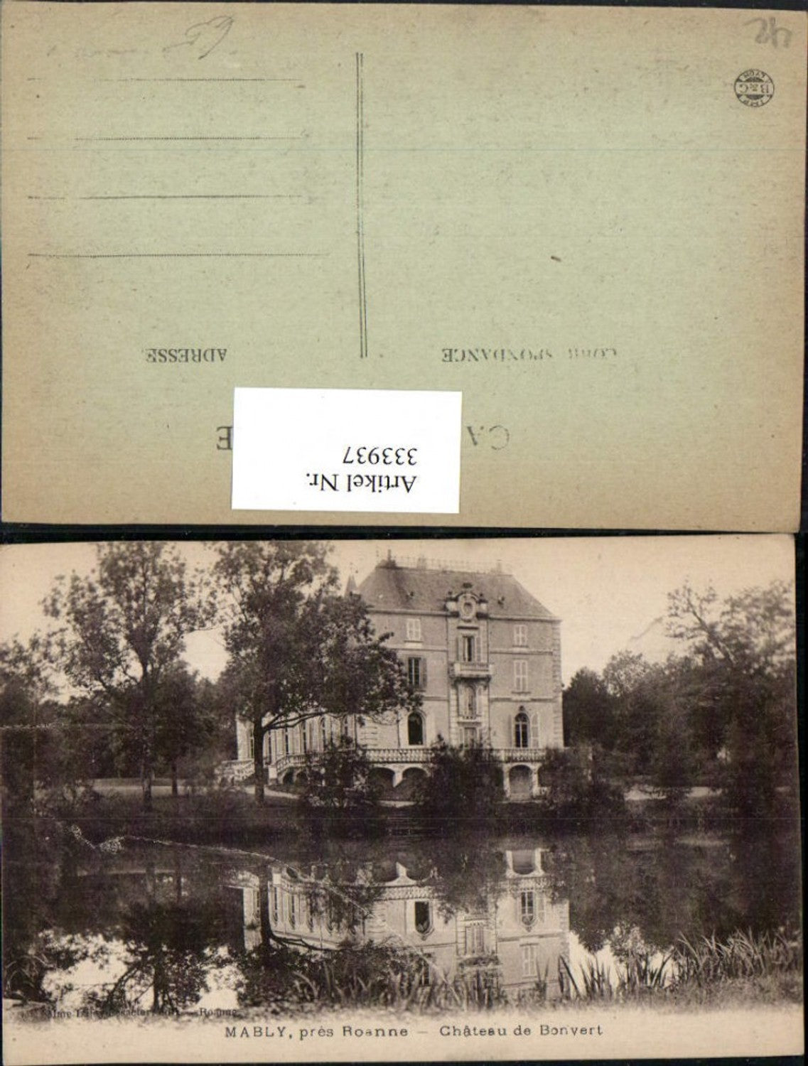 333937,Rhone-Alpes Loire Mably pres Roanne Chateau de Bonvert Schloss