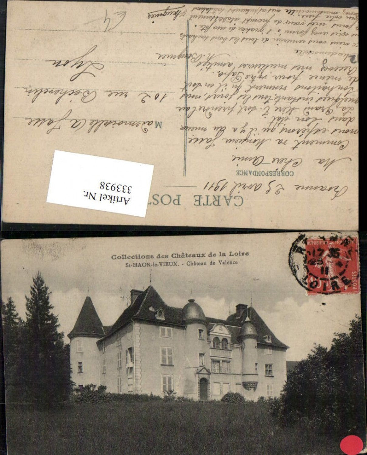 333938,Rhone-Alpes Loire St-Haon-le-Vieux Chateau de Valence Schloss