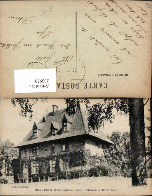 333939,Rhone-Alpes Loire Saint-Nizier-sous-Charlieu Chateau de Beauvernay Schloss