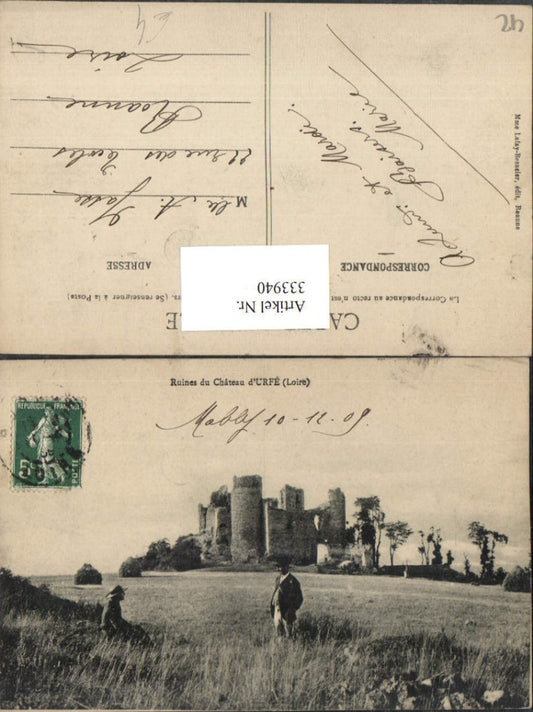 333940,Rhone-Alpes Loire Ruines du Chateau d'Urfe Schlossruine