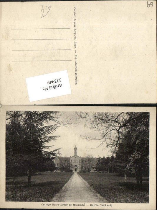 333949,Rhone-Alpes Rhone College Notre-Dame de Mongre Entree Schule