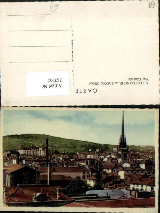 333955,Rhone-Alpes Rhone Villefranche-sur-Saone Vue Generale Totale