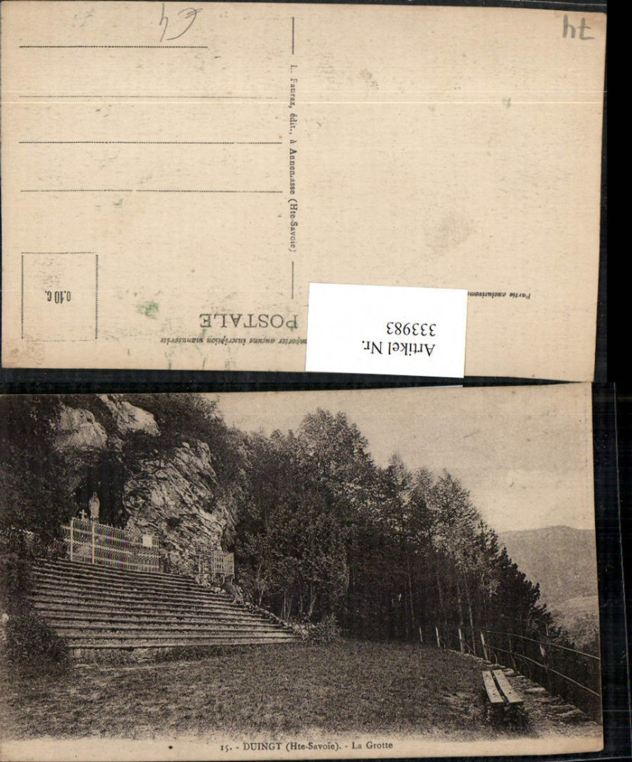 333983,Rhone-Alpes Haute-Savoie Duingt La Grotte Lourdesgrotte