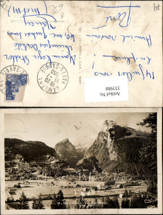 333988,Rhone-Alpes Haute-Savoie Samoens Vue Generale Totale Bergkulisse